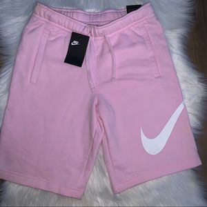 nike club shorts pink